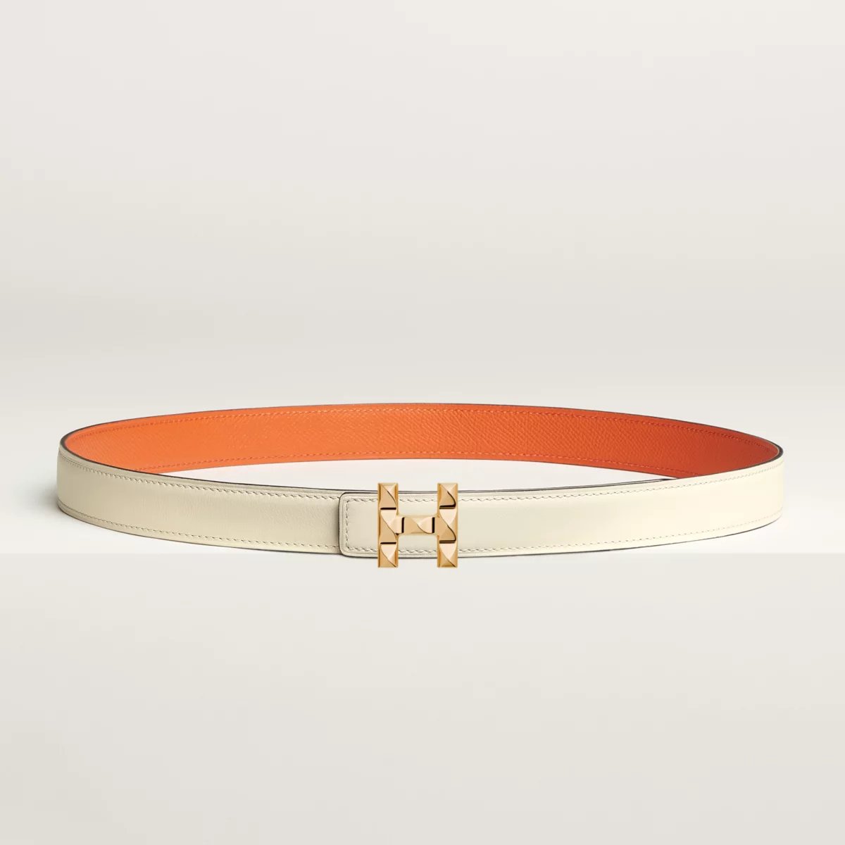 H Infini belt buckle & Reversible leather strap 24 mm