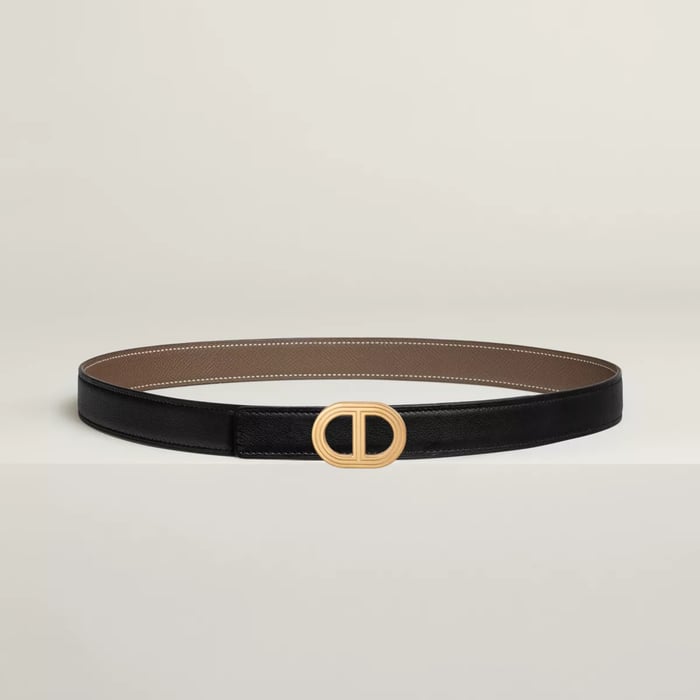 Rivage Belt Buckle & Reversible Leather Strap 24 MM