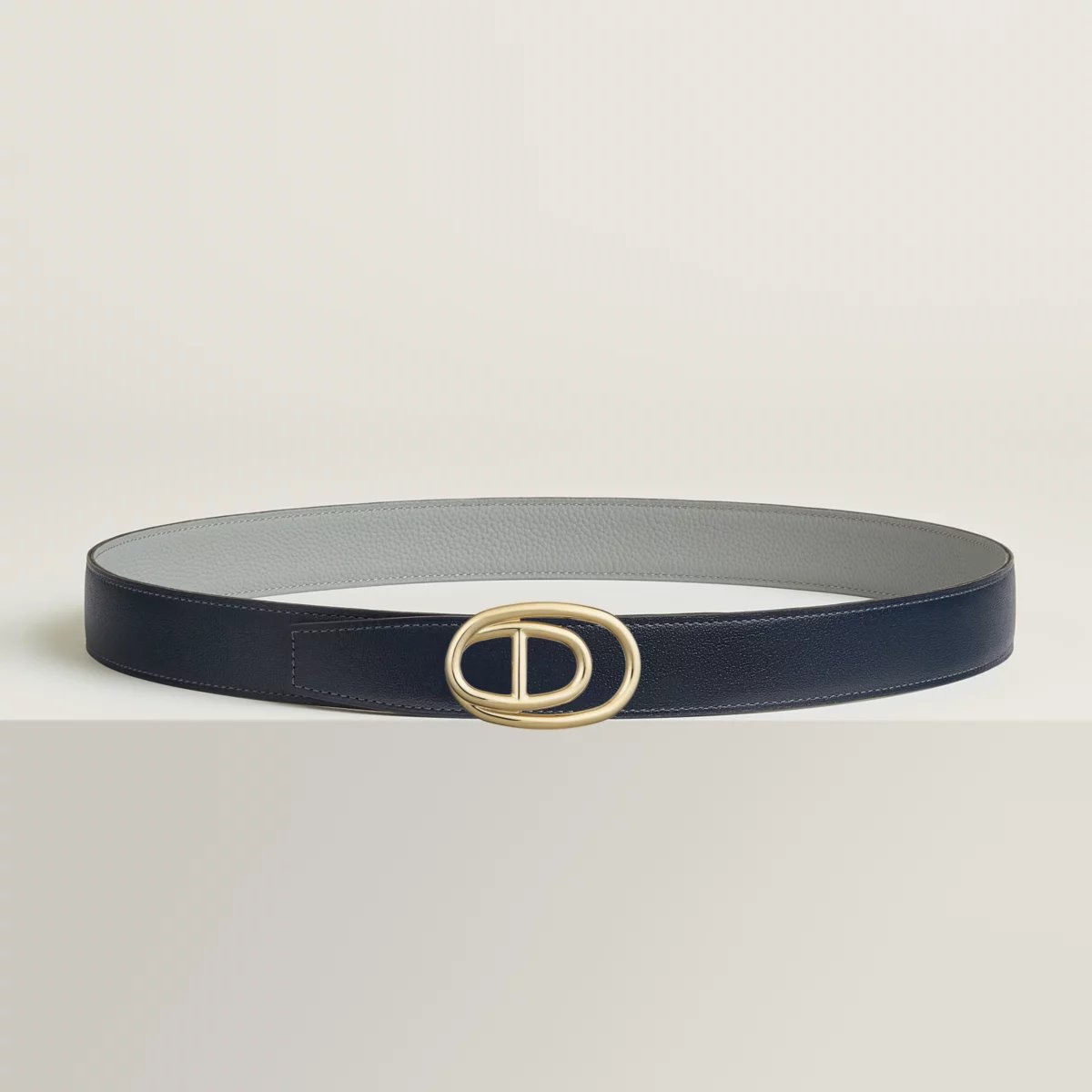 Odyssee belt buckle & Reversible leather strap 32 mm