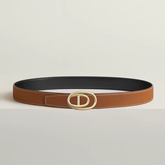 Odyssee Belt Buckle & Reversible Leather Strap 32 MM