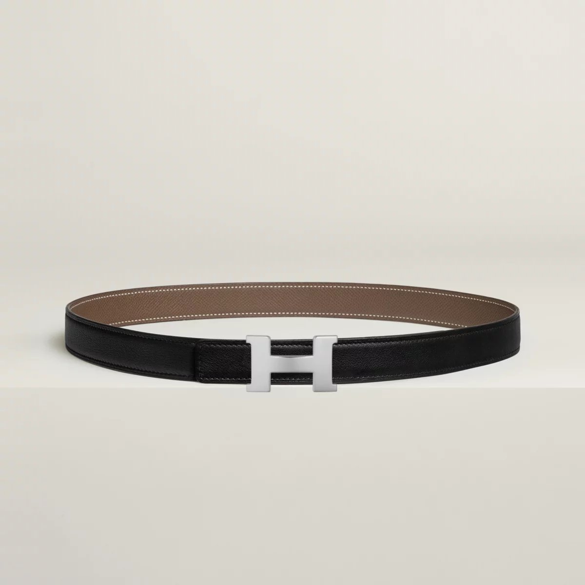 Mini Constance belt buckle & Reversible leather strap 24 mm