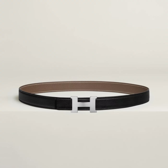 Mini Constance belt buckle & Reversible leather strap 24 mm