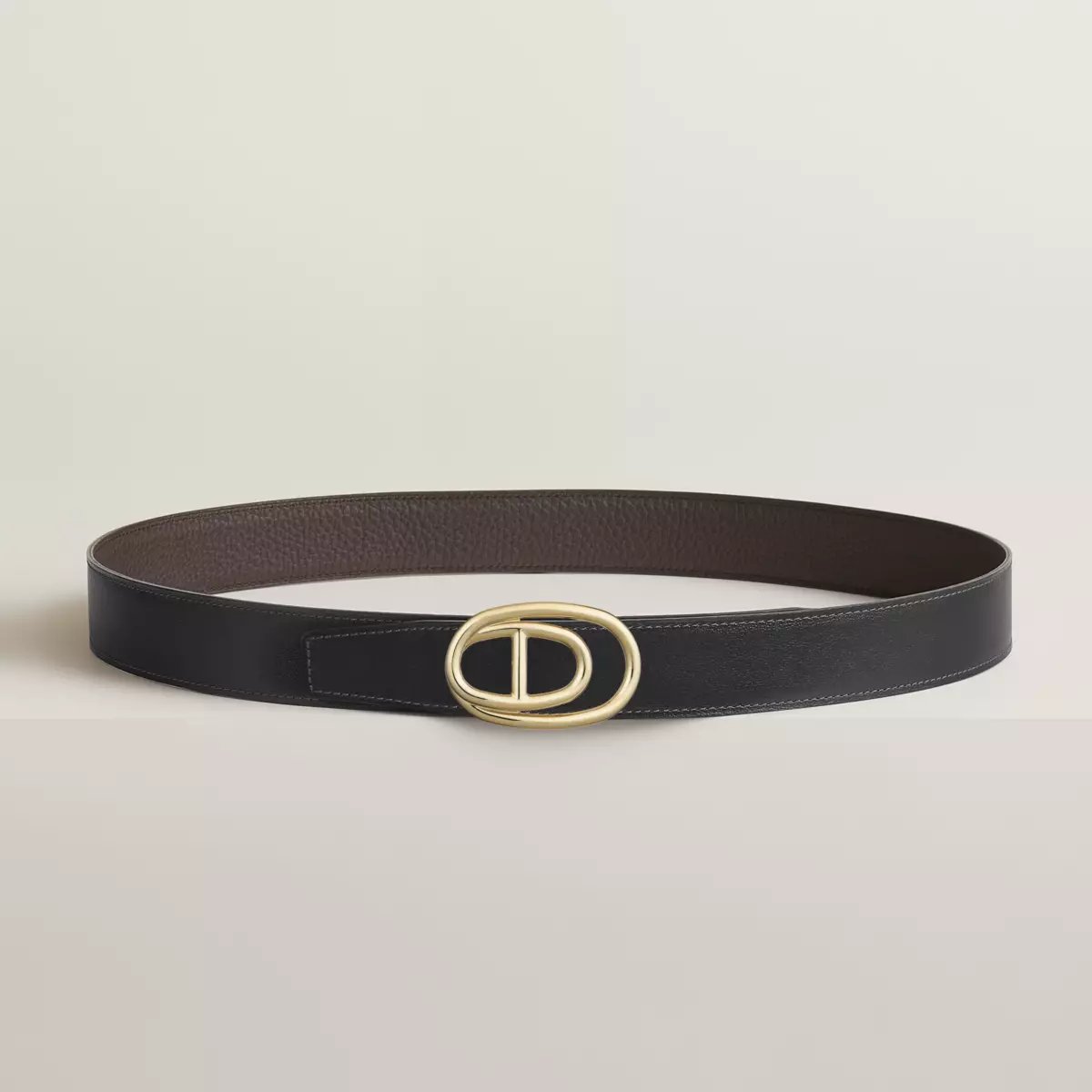 Odyssee belt buckle & Reversible leather strap 32 mm