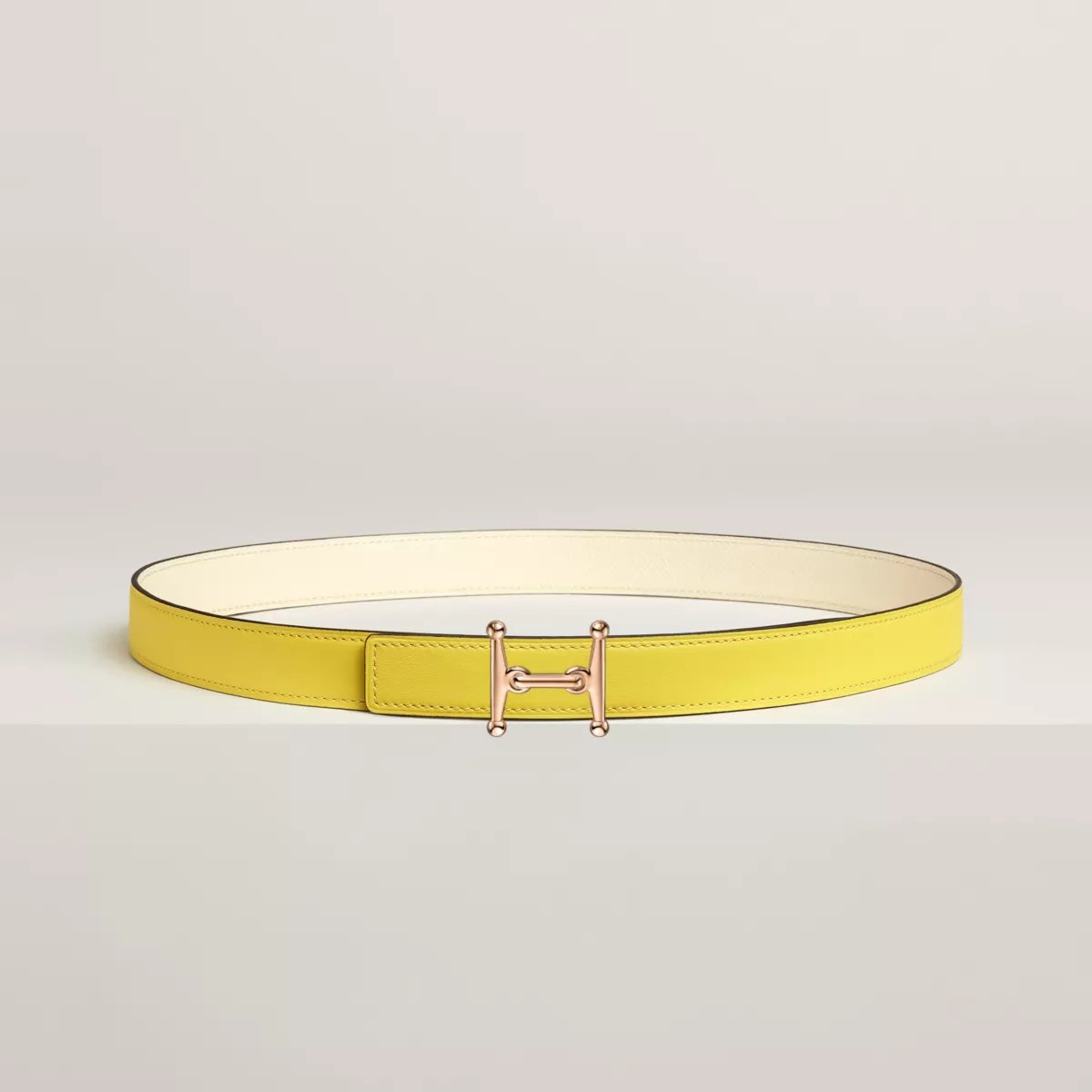 Mors H belt buckle & Reversible leather strap 24 mm
