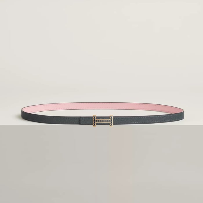Focus Medor Laquee Belt Buckle & Reversible Leather Strap 13 MM