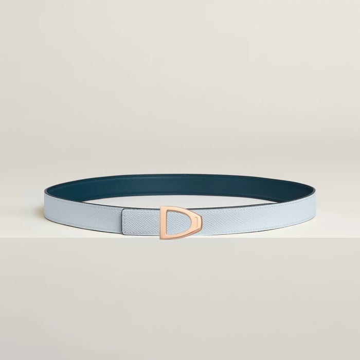 Cavaliere 벨트 버클 & 리버서블 가죽 스트랩 24mm