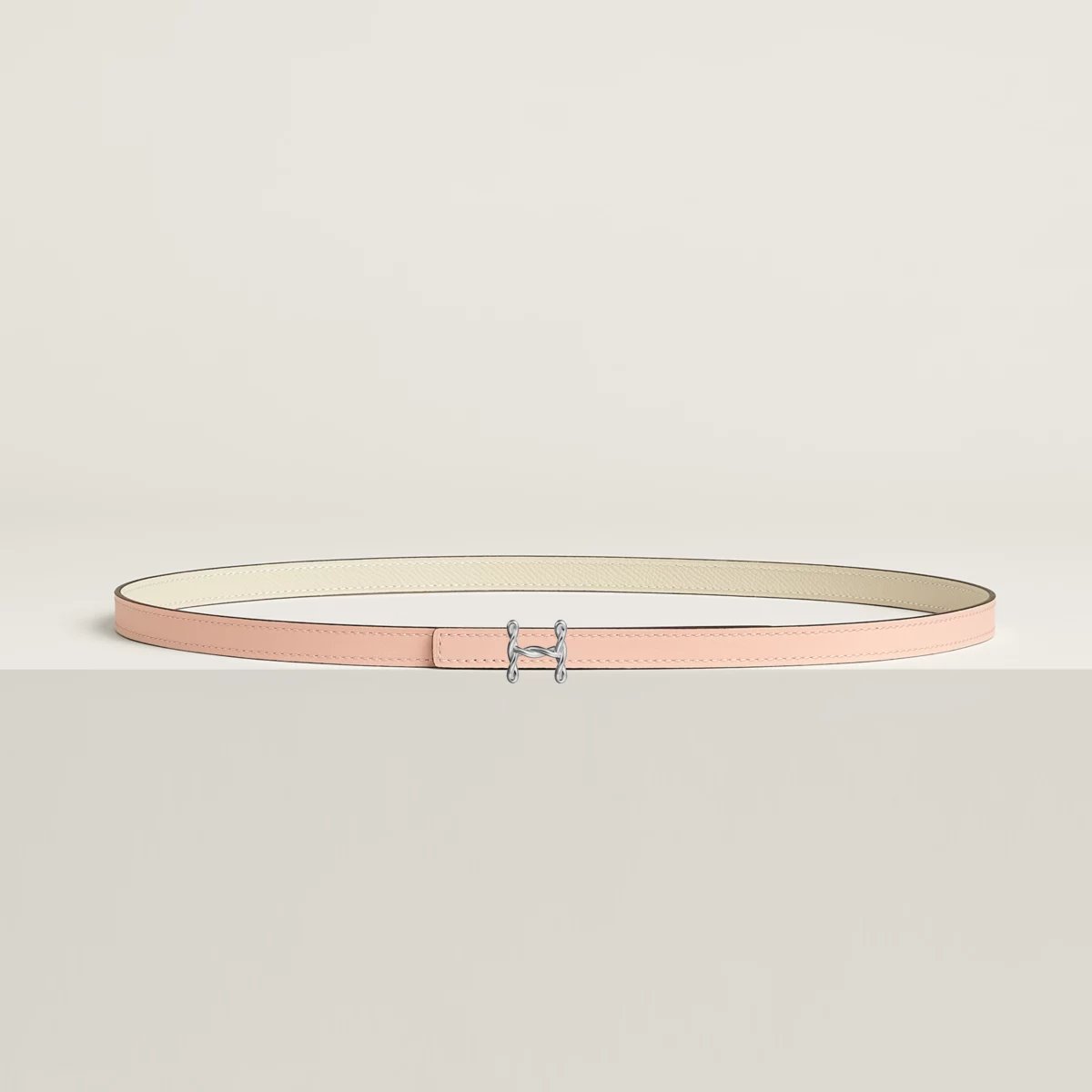 H Torsade belt buckle & Reversible leather strap 13 mm
