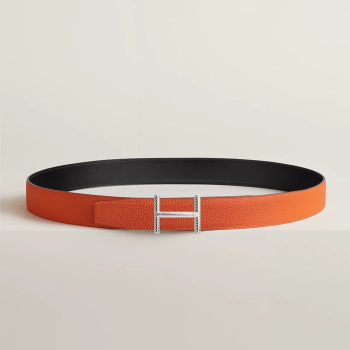 Hisseo Belt Buckle & Reversible Leather Strap 32 MM
