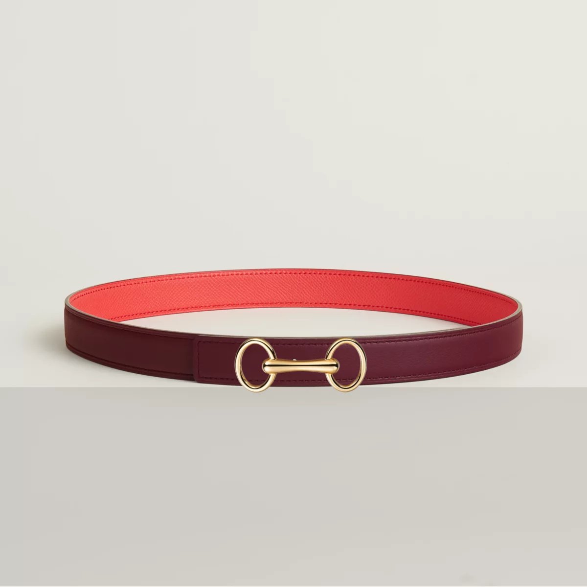 Heritage belt buckle & Reversible leather strap 24 mm