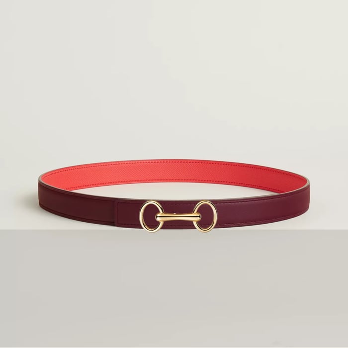 Heritage belt buckle & Reversible leather strap 24 mm