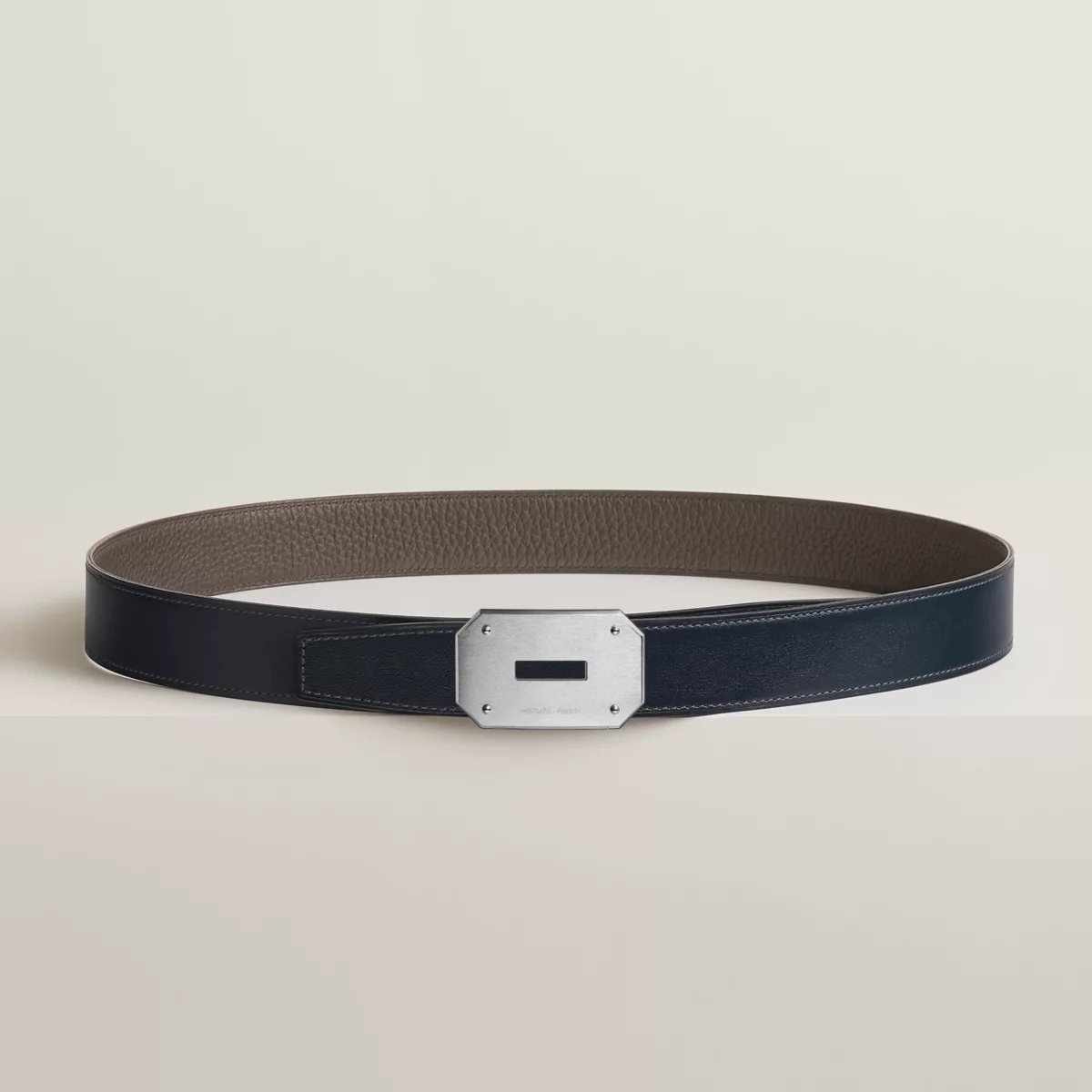Neo belt buckle & Reversible leather strap 32 mm