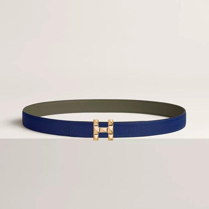 H Infini Belt Buckle & Reversible Leather Strap 24 MM
