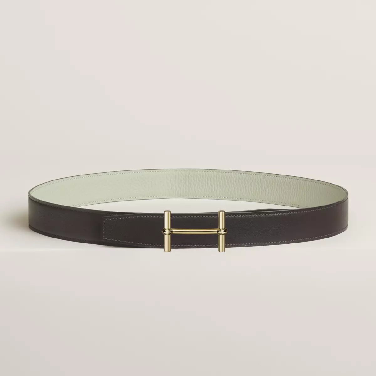 H d'Ancre belt buckle & Reversible leather strap 32 mm