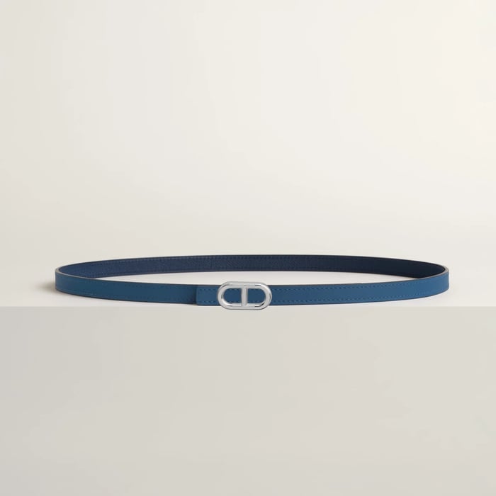 Maillon H belt buckle & Reversible leather strap 13 mm