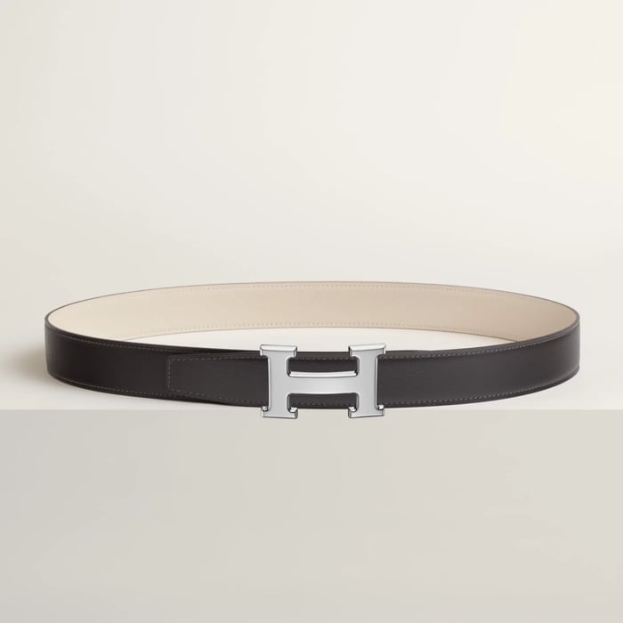 H 벨트 버클 & 리버서블 가죽 스트랩 32mm