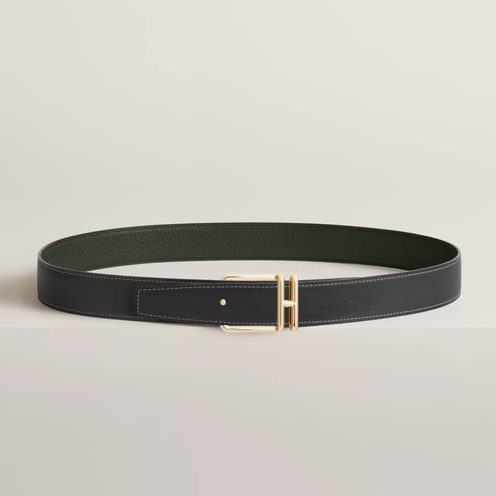 Volte-face Reversible Belt Buckle & Reversible Leather Strap 32 MM