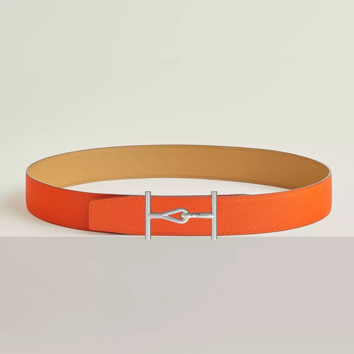 Jumbo Belt Buckle & Reversible Leather Strap 38 MM