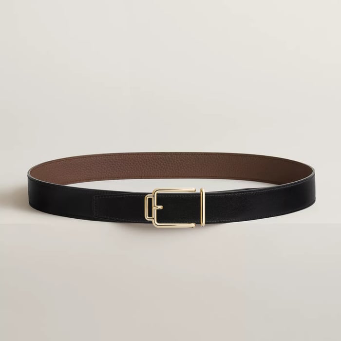 Volte-face Reversible Belt Buckle & Reversible Leather Strap 32 MM