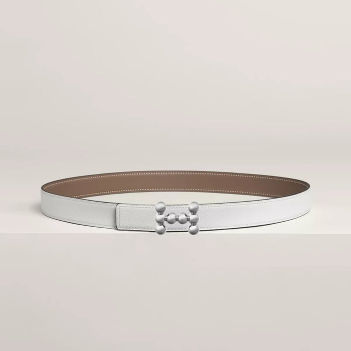 Bubble Belt Buckle & Reversible Leather Strap 24 MM