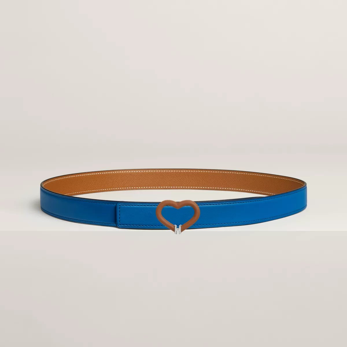 Plein Coeur belt buckle & Reversible leather strap 24 mm
