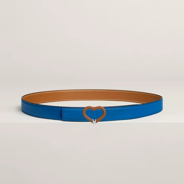 Plein Coeur belt buckle & Reversible leather strap 24 mm