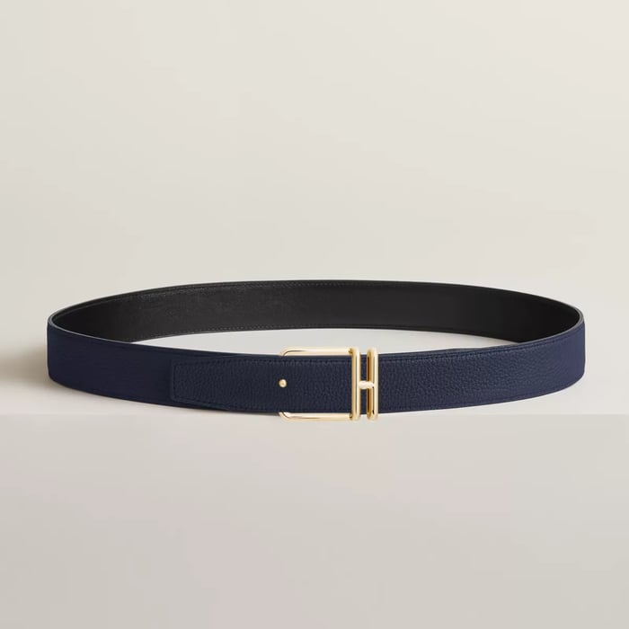 Volte-face Reversible Belt Buckle & Reversible Leather Strap 32 MM