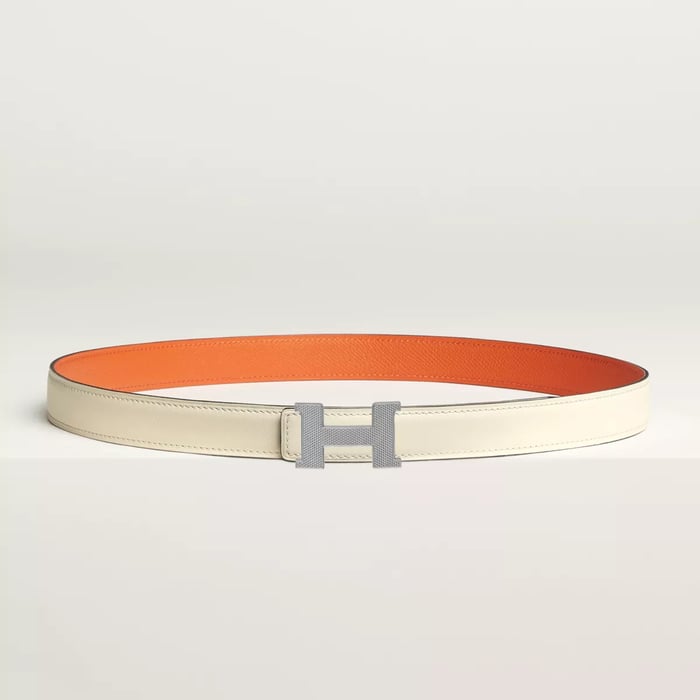 Mini Constance Guillochee Belt Buckle & Reversible Leather Strap 24 MM