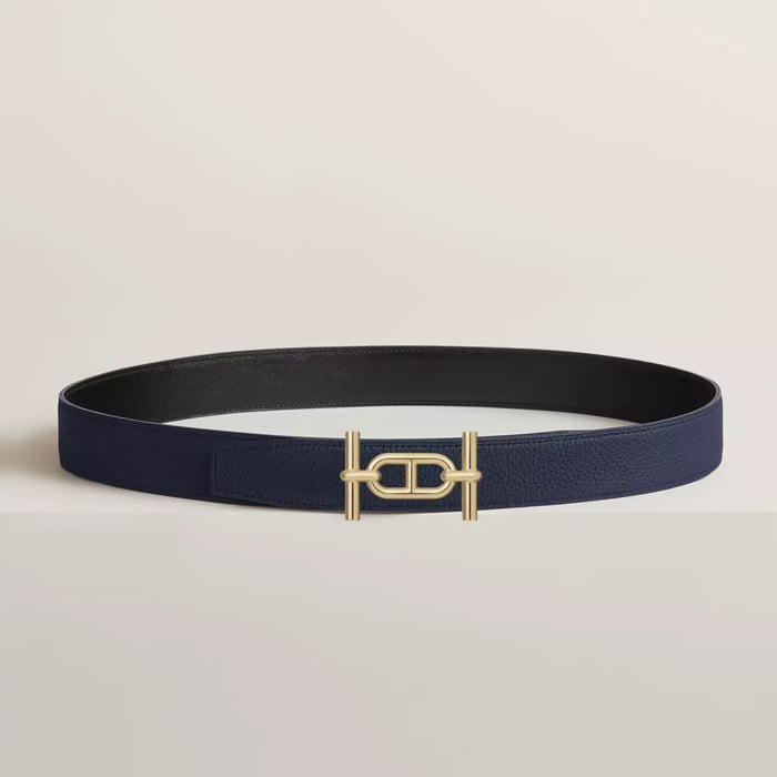 Ancre Belt Buckle & Reversible Leather Strap 32 MM