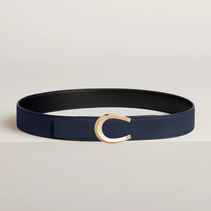 Luck Belt Buckle & Reversible Leather Strap 38 MM