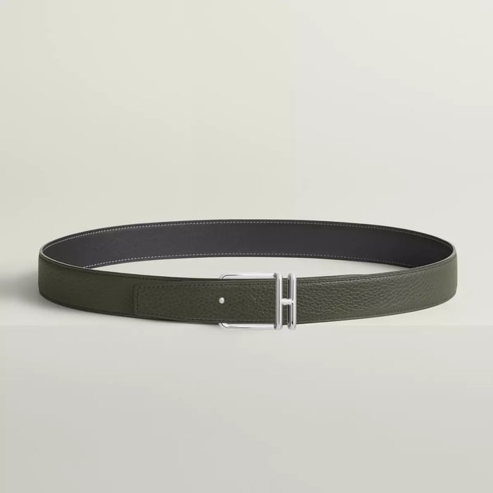 Volte-face Reversible Belt Buckle & Reversible Leather Strap 32 MM