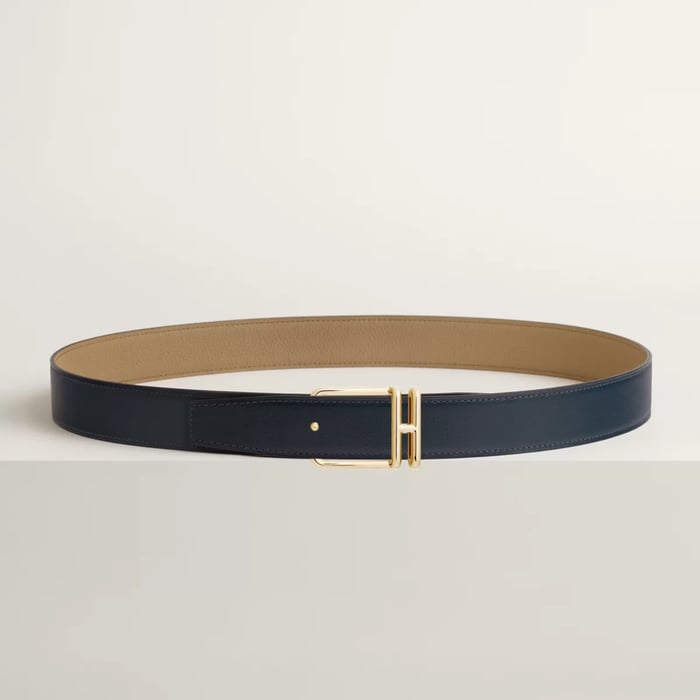 Boucle de ceinture réversible Volte-face & Cuir de ceinture réversible 32 mm