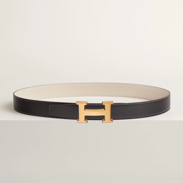H 벨트 버클 & 리버서블 가죽 스트랩 32mm