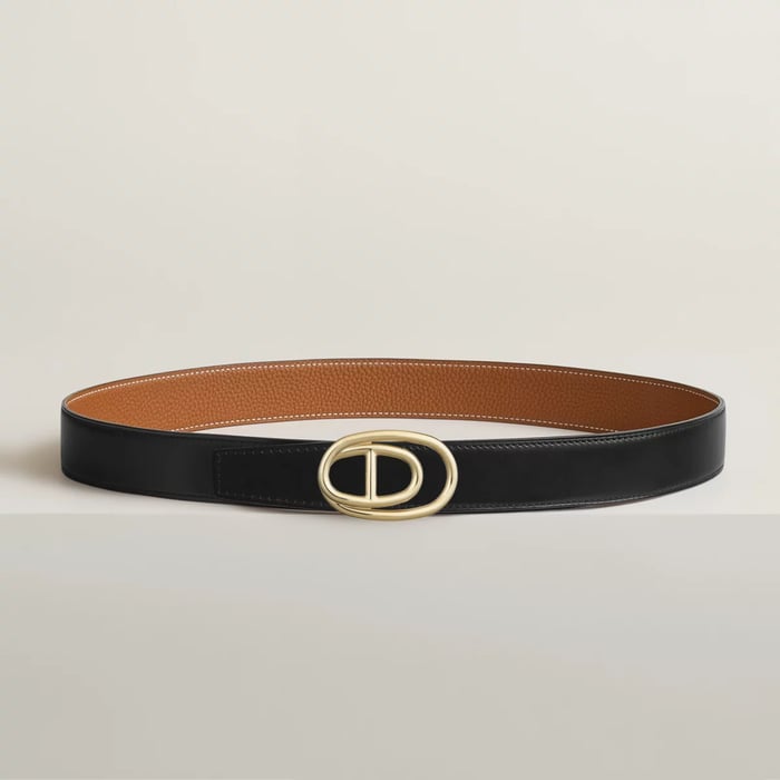 Odyssee Belt Buckle & Reversible Leather Strap 32 MM