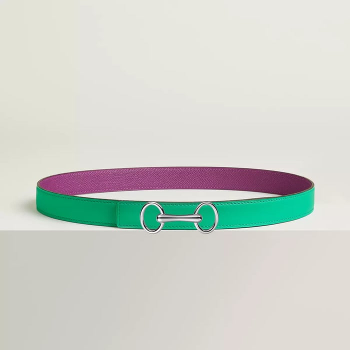 Heritage belt buckle & Reversible leather strap 24 mm