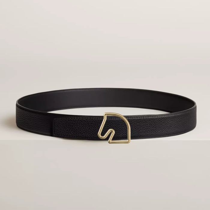 Tete De Cheval Belt Buckle & Reversible Leather Strap 38 MM