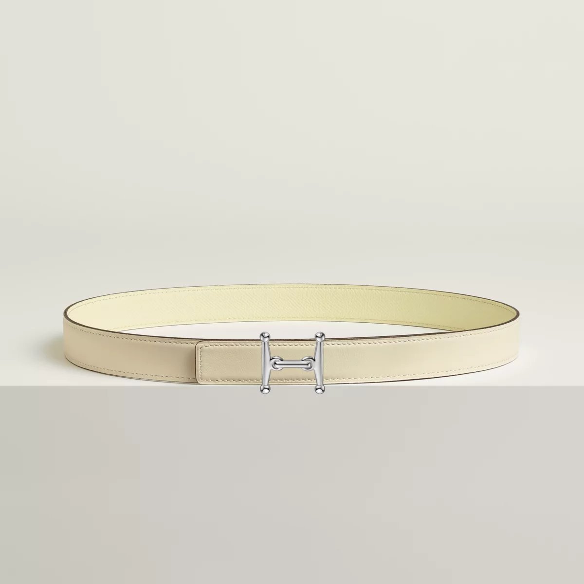 Mors H belt buckle & Reversible leather strap 24 mm