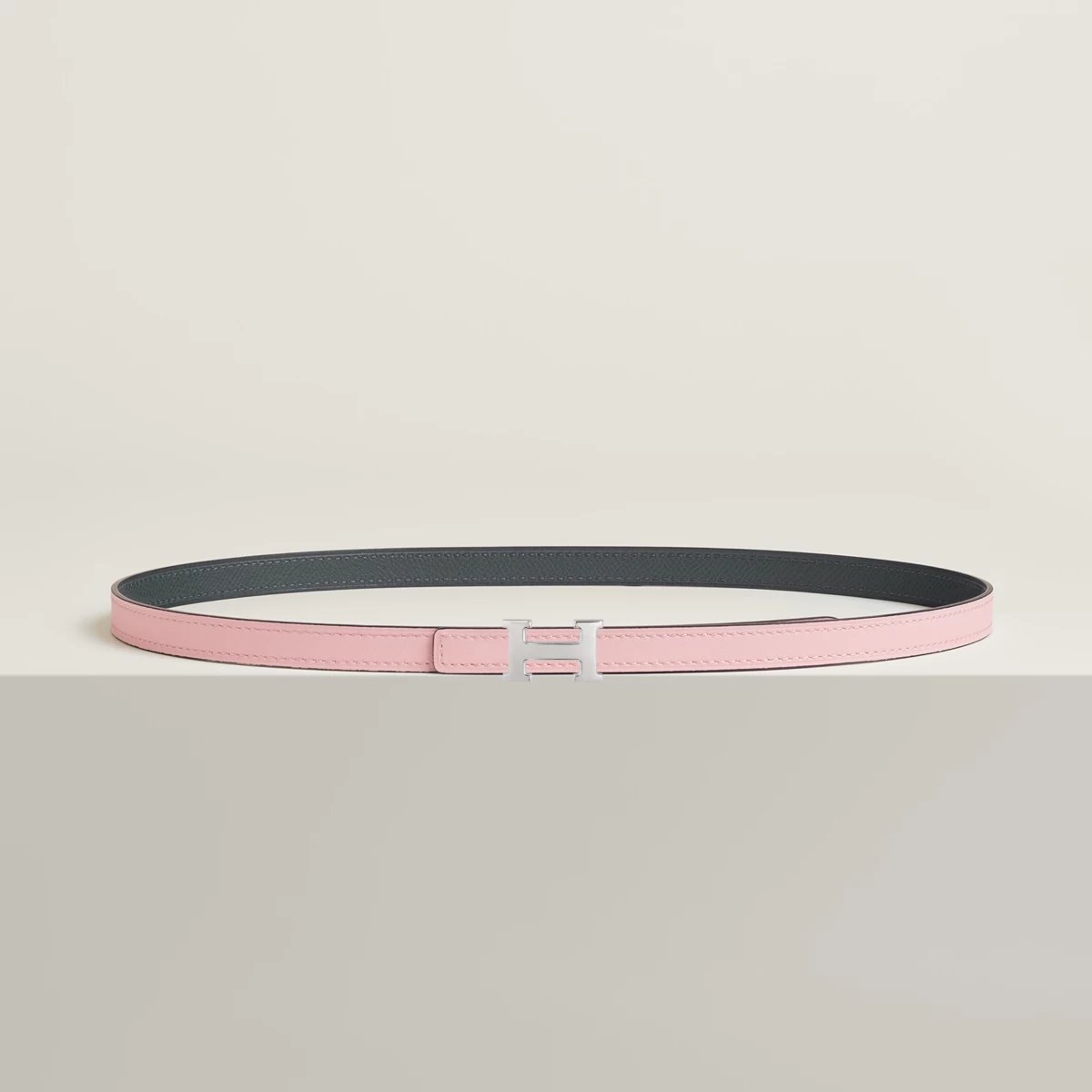 Mini 5382 belt buckle & Reversible leather strap 13 mm