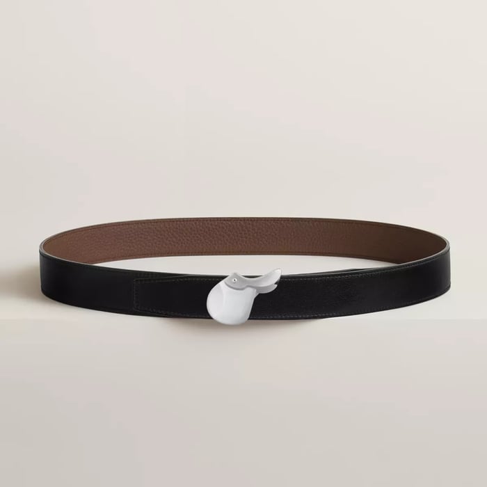 Hippolyte Belt Buckle & Reversible Leather Strap 32 MM