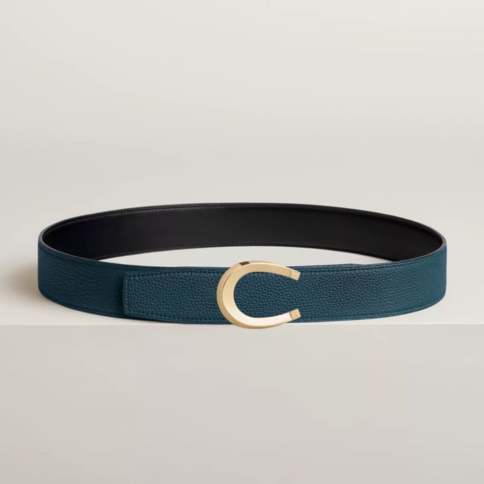 Luck Belt Buckle & Reversible Leather Strap 38 MM