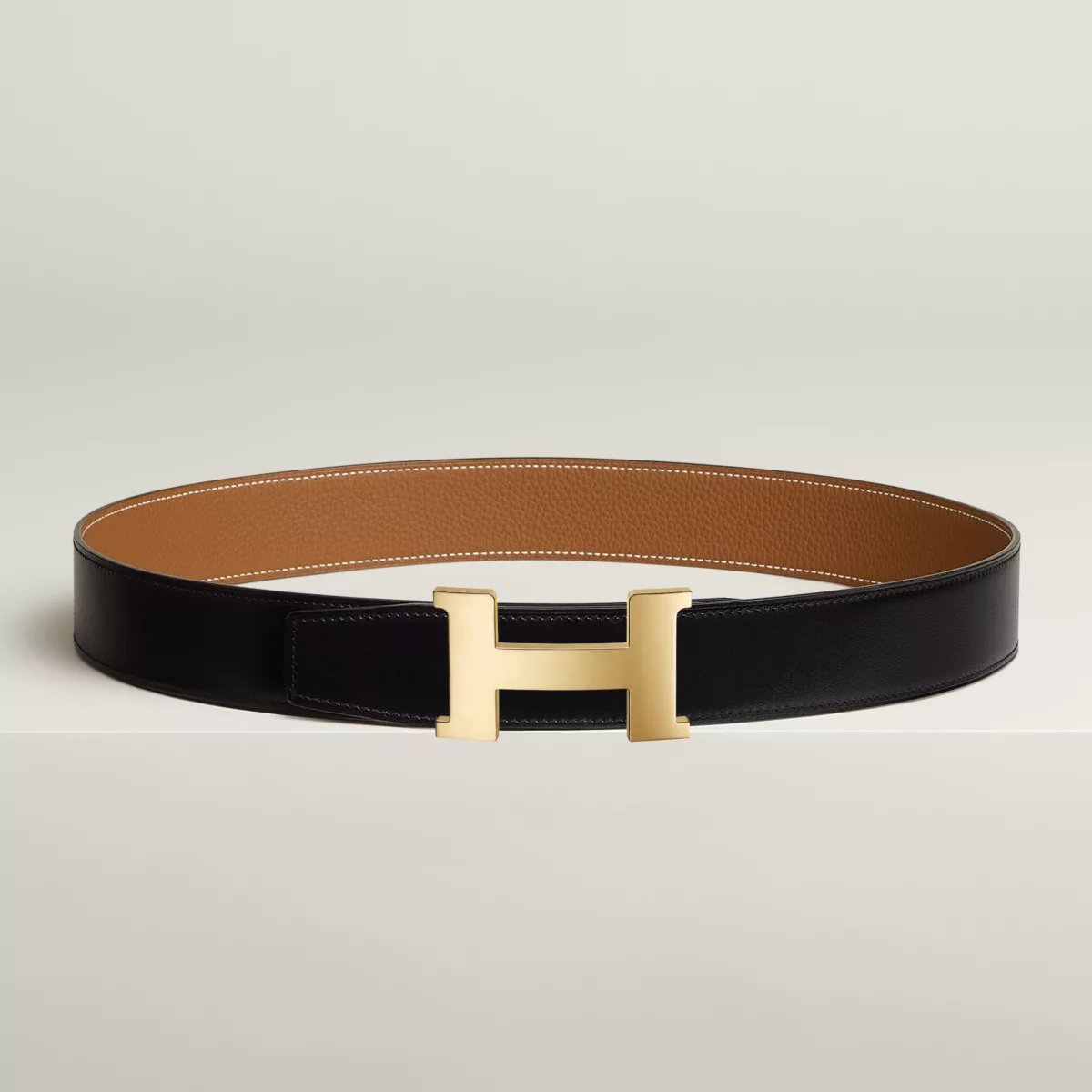 Constance belt buckle & Reversible leather strap 38 mm