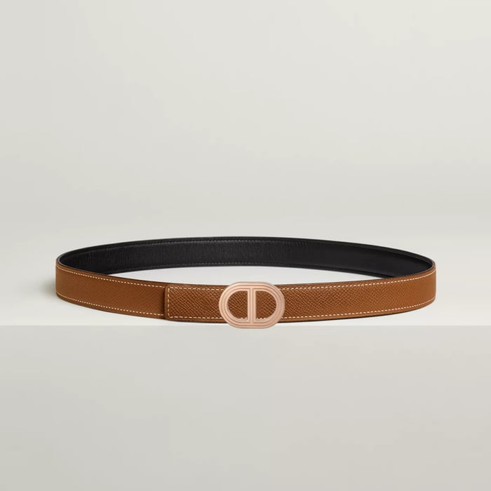 Rivage Belt Buckle & Reversible Leather Strap 24 MM