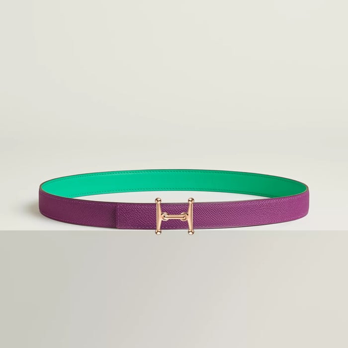 Mors H Belt Buckle & Reversible Leather Strap 24 MM