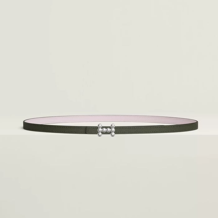 Bubble Belt Buckle & Reversible Leather Strap 13 MM