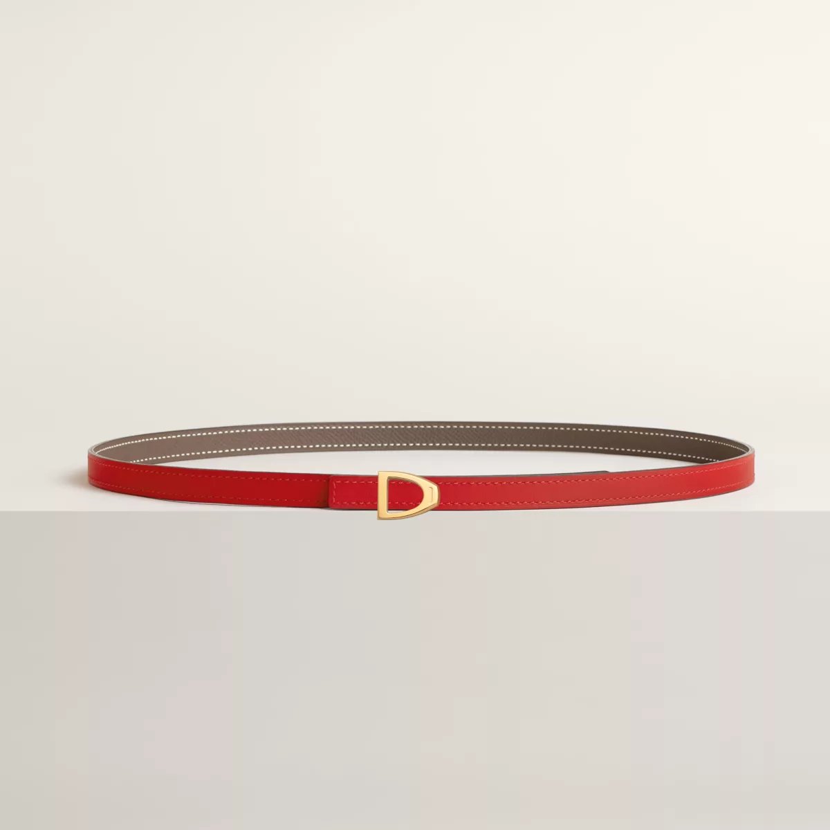 Boucle de ceinture Cavalière & Cuir de ceinture réversible 13 mm