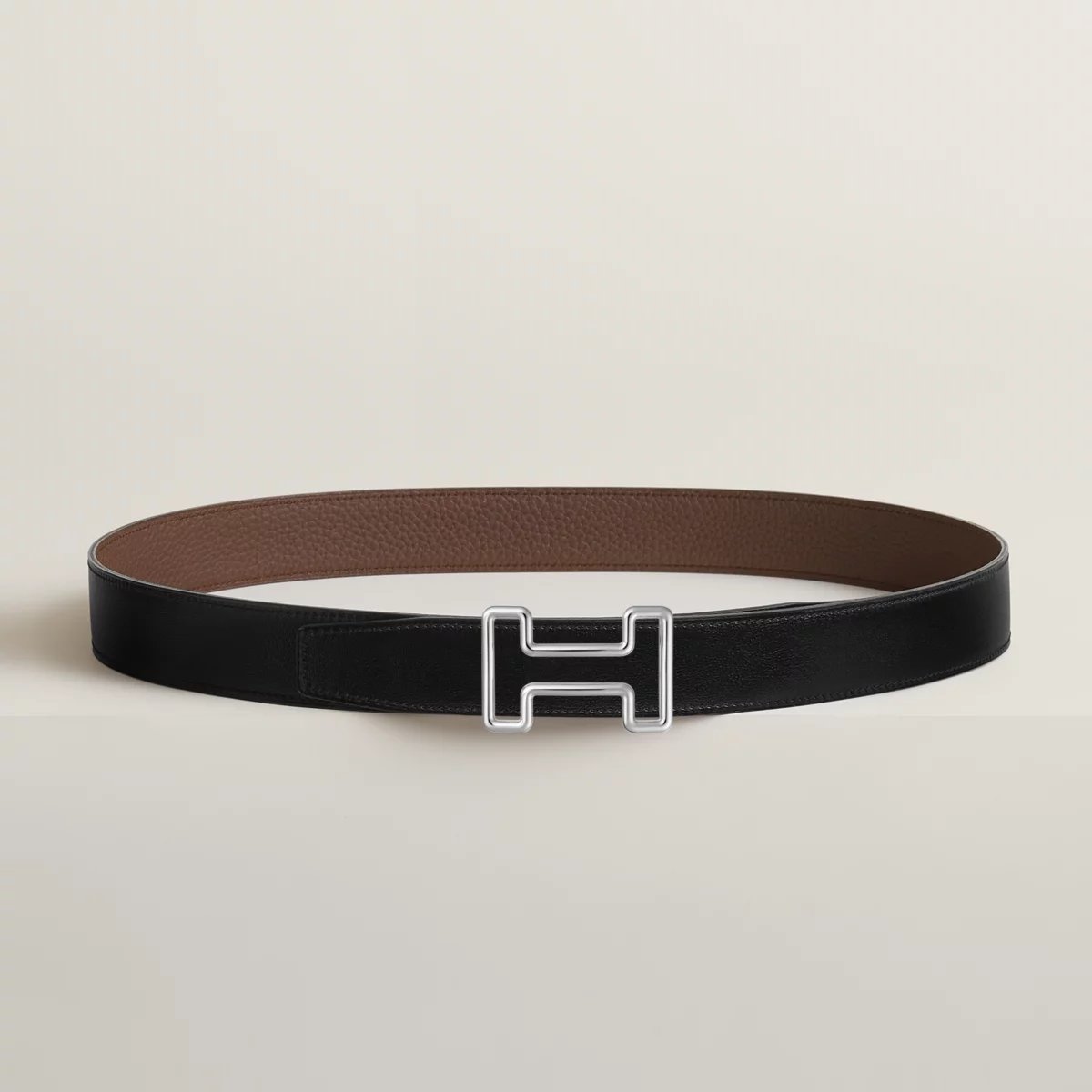 Tonight belt buckle & Reversible leather strap 32 mm