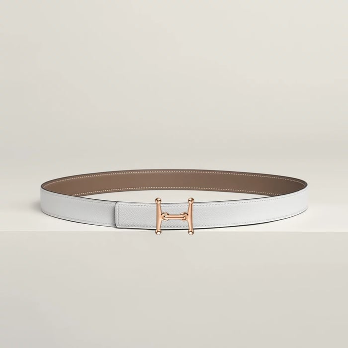 Mors H Belt Buckle & Reversible Leather Strap 24 MM