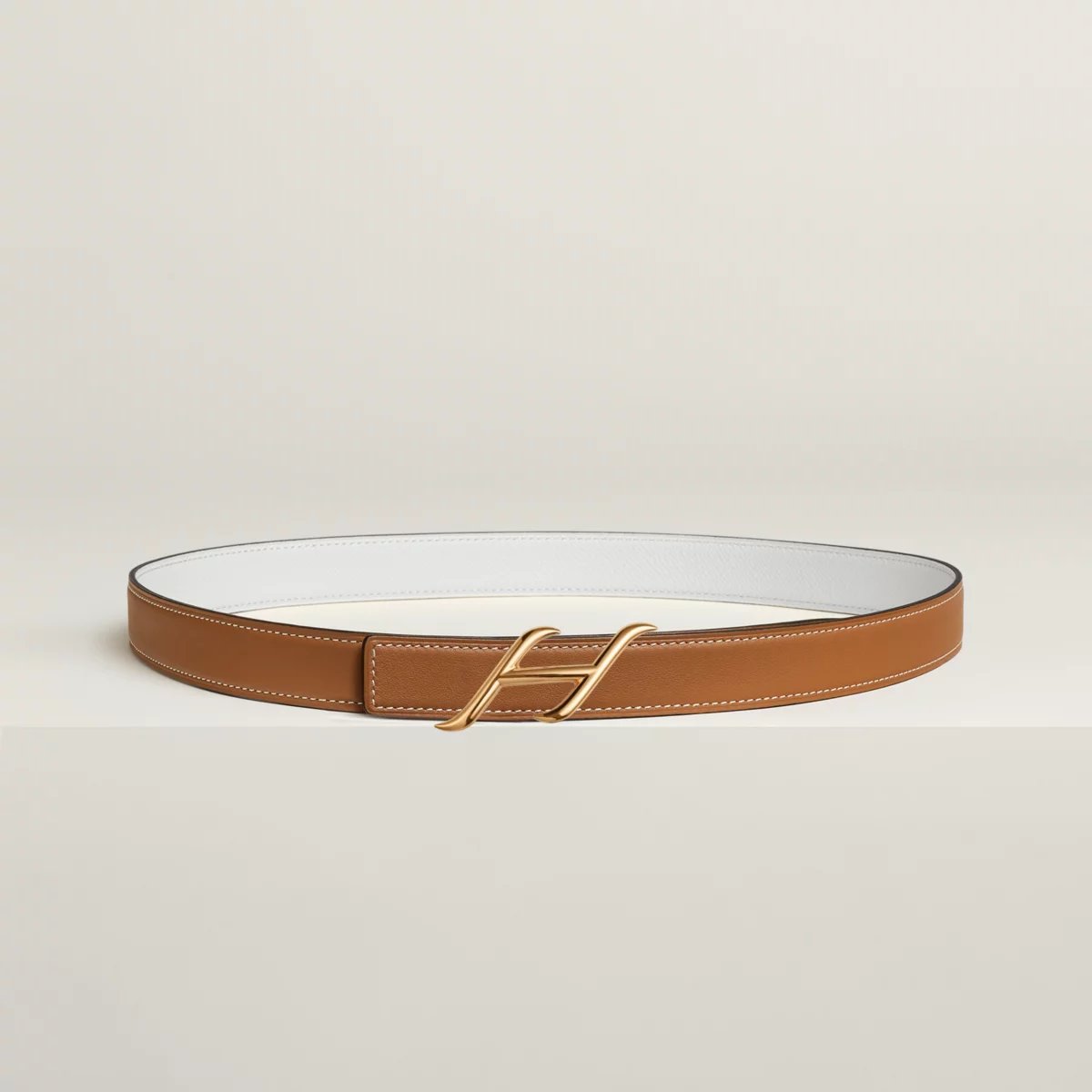 HDN belt buckle & Reversible leather strap 24 mm