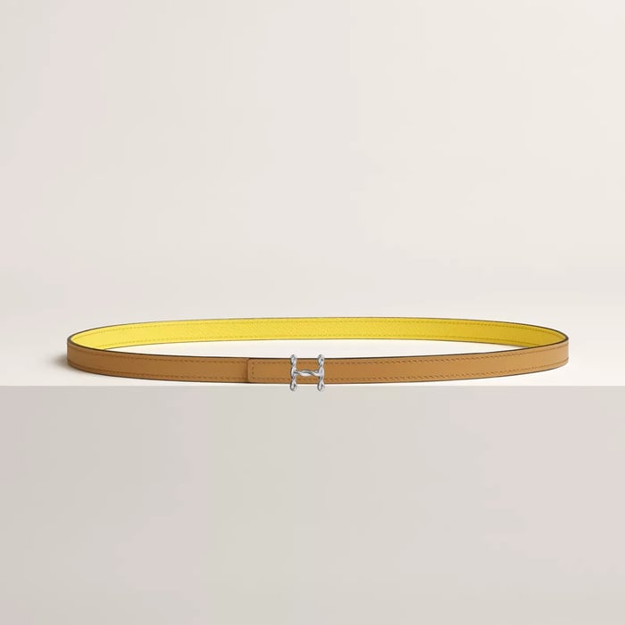 H Torsade belt buckle & Reversible leather strap 13 mm