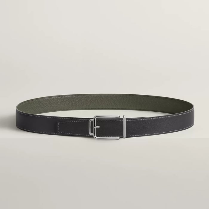 Volte-face Reversible Belt Buckle & Reversible Leather Strap 32 MM