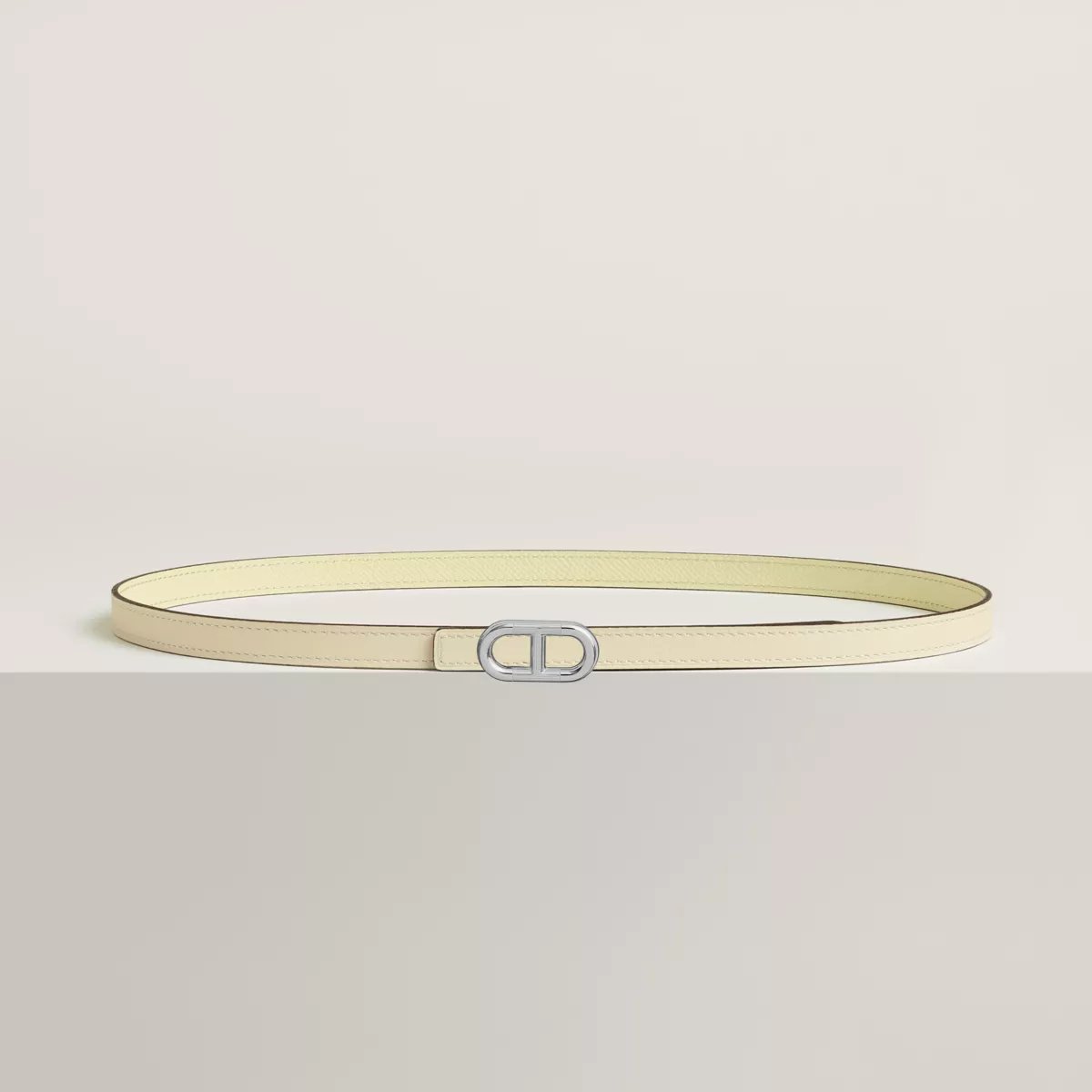 Maillon H belt buckle & Reversible leather strap 13 mm